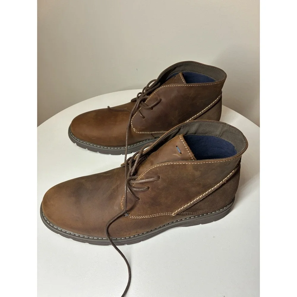 Nunn Bush Littleton chukka boots brown leather  12 M Work Casual Preppy